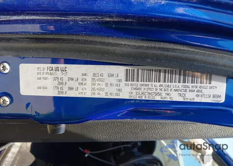 2017 Ram 1500 Sport 4X2 6'4 Box из США, поврежденный, VIN 3C6JR6CT9HG750501